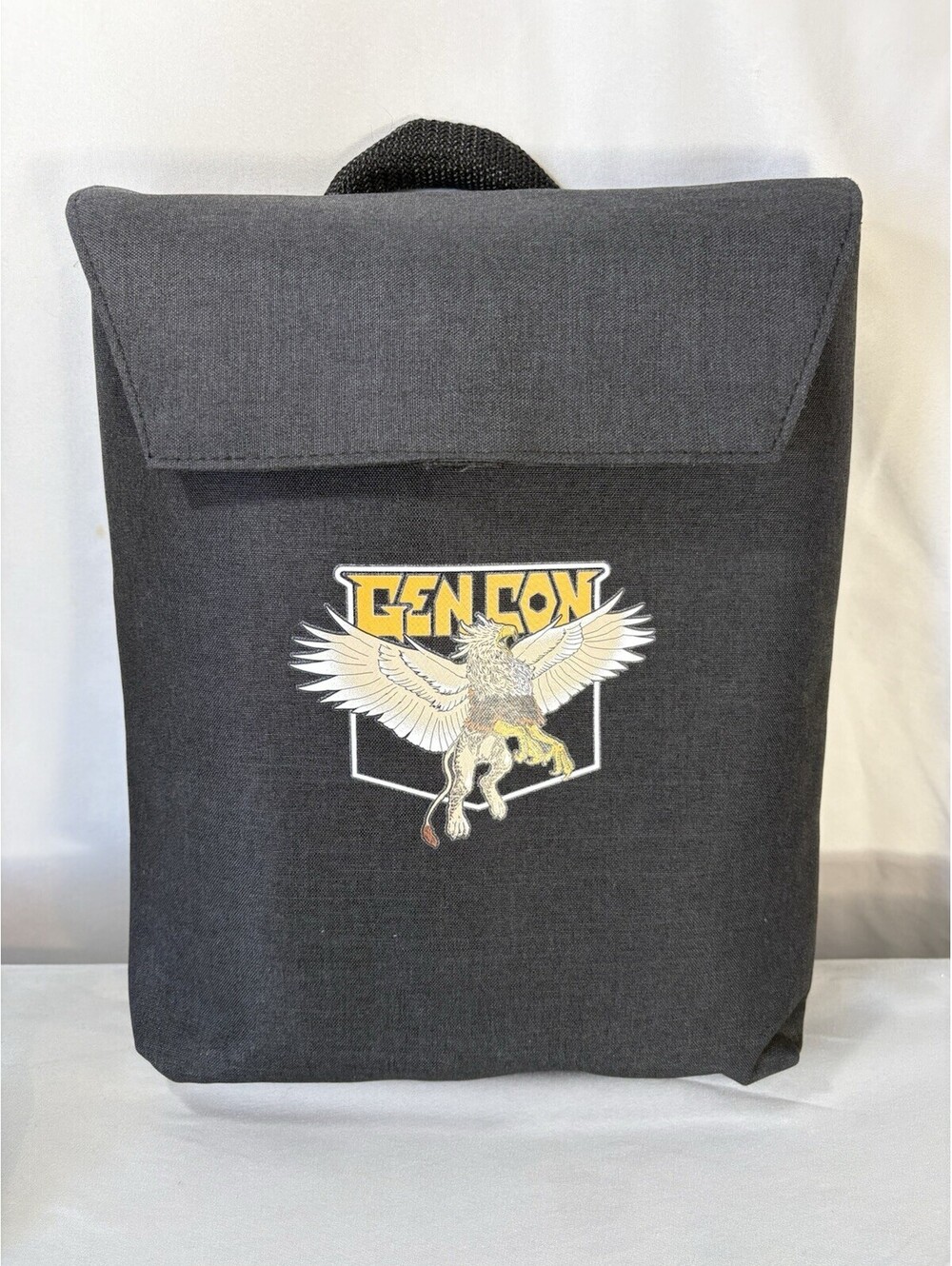 Gen Con Duffle Bag Black Griffin Logo Foldable Travel Gym Bag w Storage Pouch